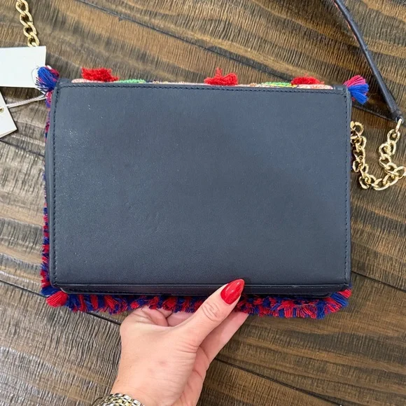 RARE Tory Burch Colorful Floral Embroidered Crossbody Bag - Picture 15 of 16